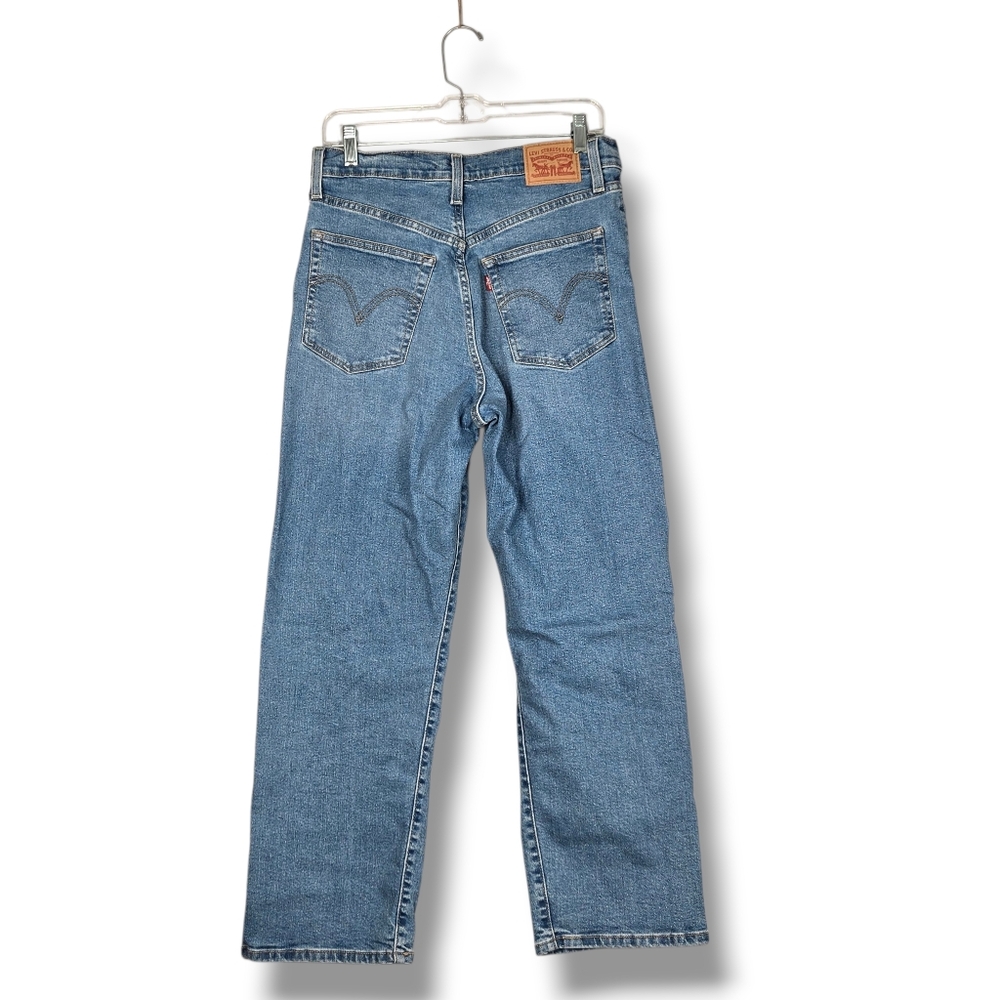 Levi's Ribcage Straight Ankle Jean Women's Size 29 High Rise Button Fly 27" L - Picture 12 of 16
